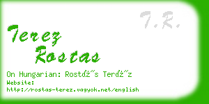 terez rostas business card